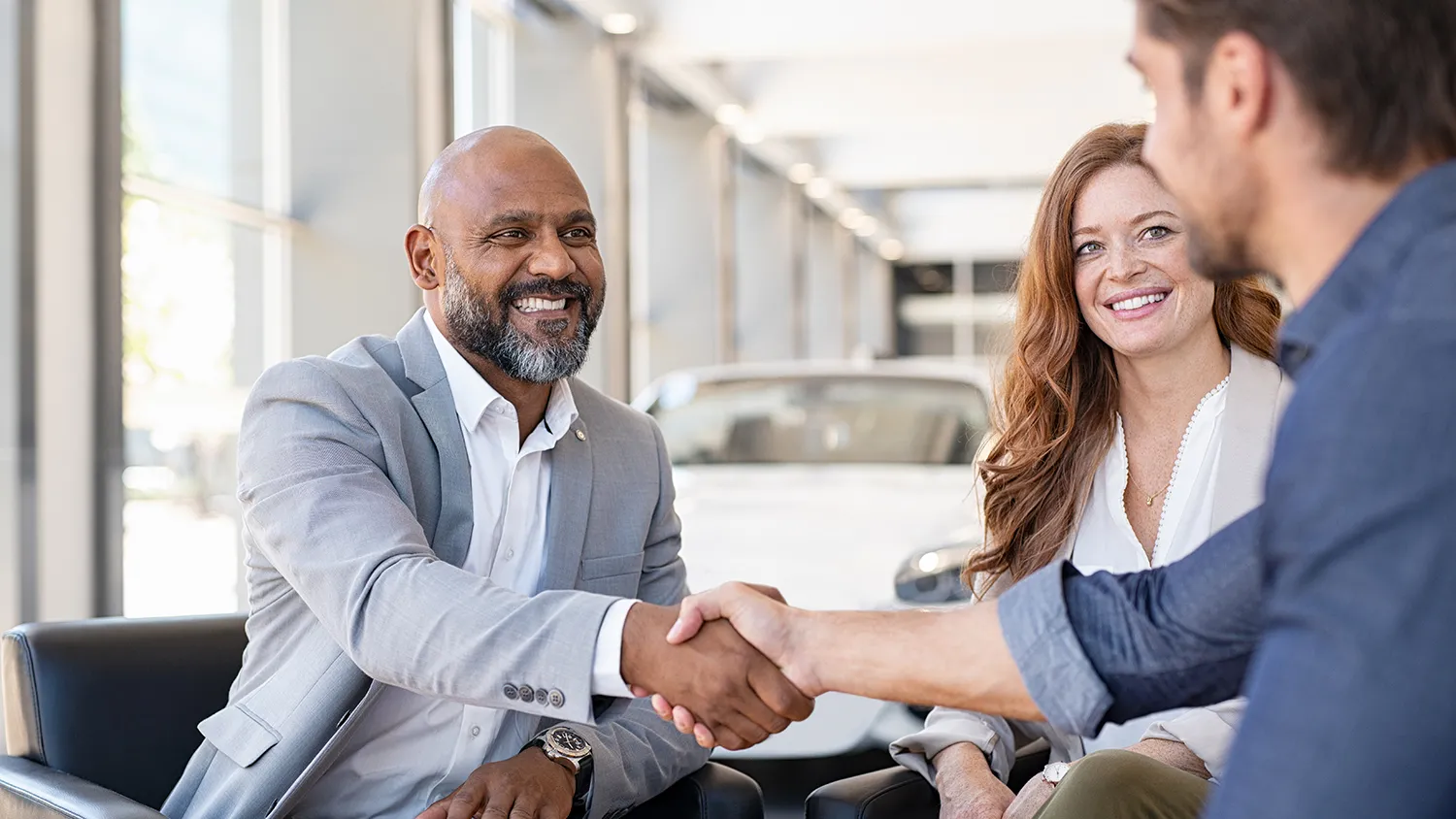 Two men shaking hands