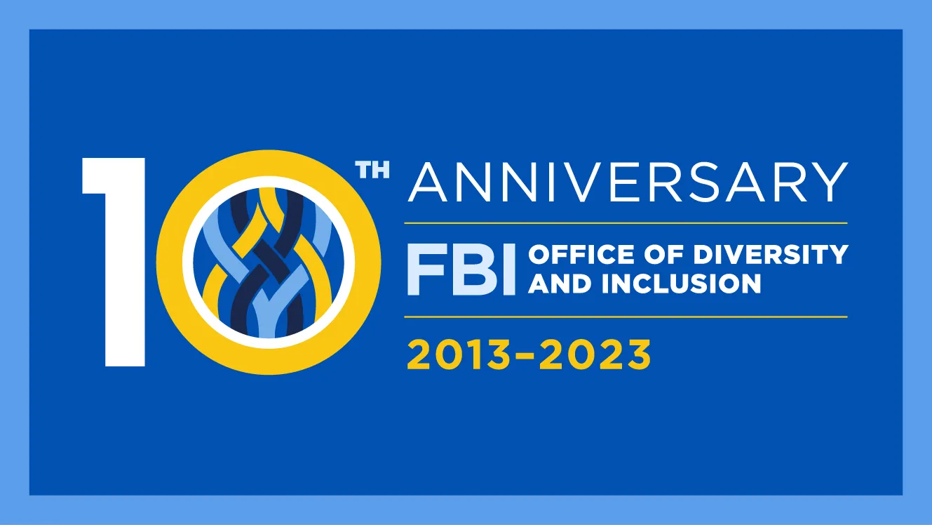 The Office of Diversity and Inclusion's 10th anniversary banner,